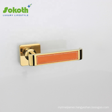 modern security gold door handle accessories door handle with lock